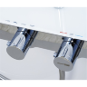 Душевая система WasserKraft A11301 Thermo со смесителем и верхним душем, цвет хром/белый
