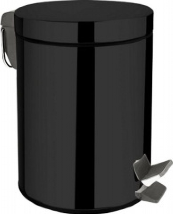 Ведро для мусора Aquanet 8072MB  5 литров черный матовый (241920)
